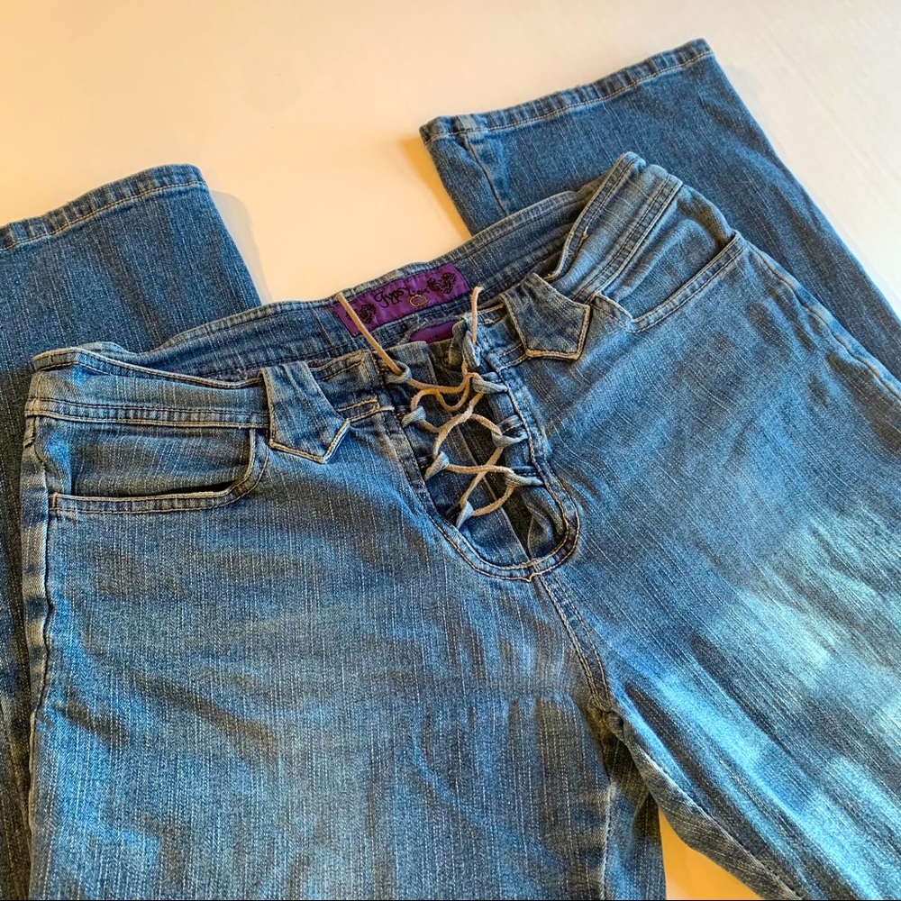 Lace Tie Front Funky Gypsy Jeans